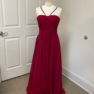 Azazie Felicity formal dress size A6 in Burgundy